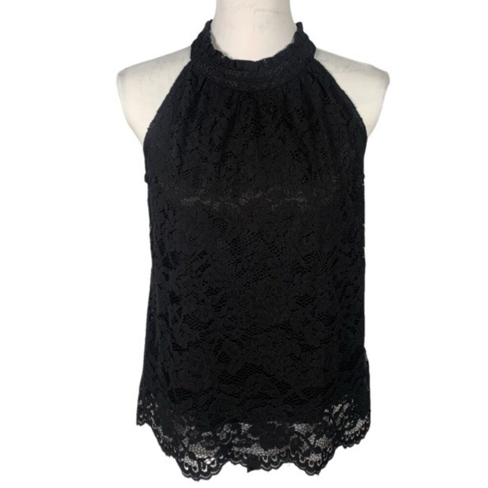 NWT Simply Vera Wang Lace Halter Top - Size S